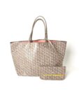 GOYARD Saint Louis PM Claire Voie Pink Taupe Special Edition Reversible Tote Bag with Pouch
