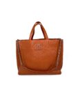 CHANEL Covered CC Quilted Caviar Brown Shopping Tote Bag
