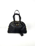 Vintage Saint Laurent YSL Muse Rive Gauche Black Leather Shoulder Bag