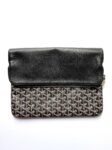 GOYARD Goyardine Pochette Sainte Marie GM Black Clutch Bag