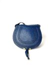 CHLOE Marcie Medium Navy Blue Saddle Crossbody Bag