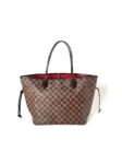 Louis Vuitton Damier Ebene Neverfull MM Brown Tote