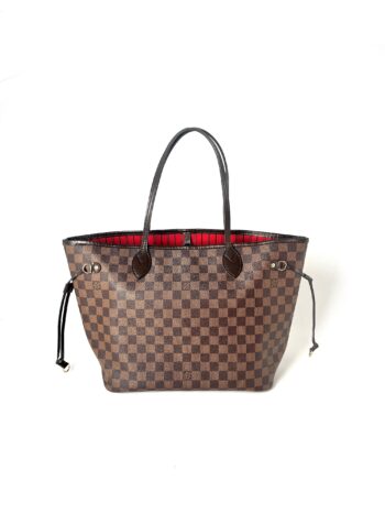 Louis Vuitton Damier Ebene Neverfull MM Brown Tote