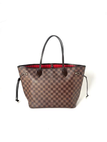 Louis Vuitton Damier Ebene Neverfull MM Brown Tote