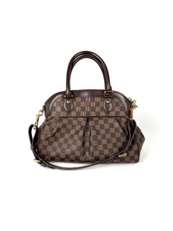 LOUIS VUITTON Trevi Damier Ebene PM Brown Shoulder Bag