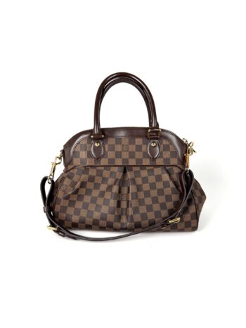 LOUIS VUITTON Trevi Damier Ebene PM Brown Shoulder Bag